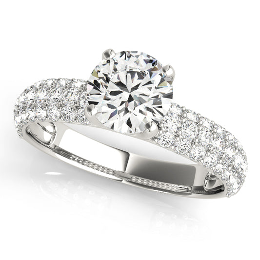 Engagement Ring Platinum Pave 50271-E-1