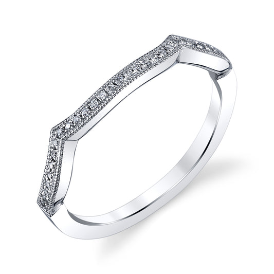 Mars Matching Wedding Band 14K White Gold