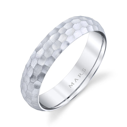 Men's 5mm Hammered Finish Wedding Band