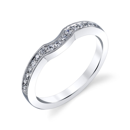 Mars Wedding Band 14K White Gold