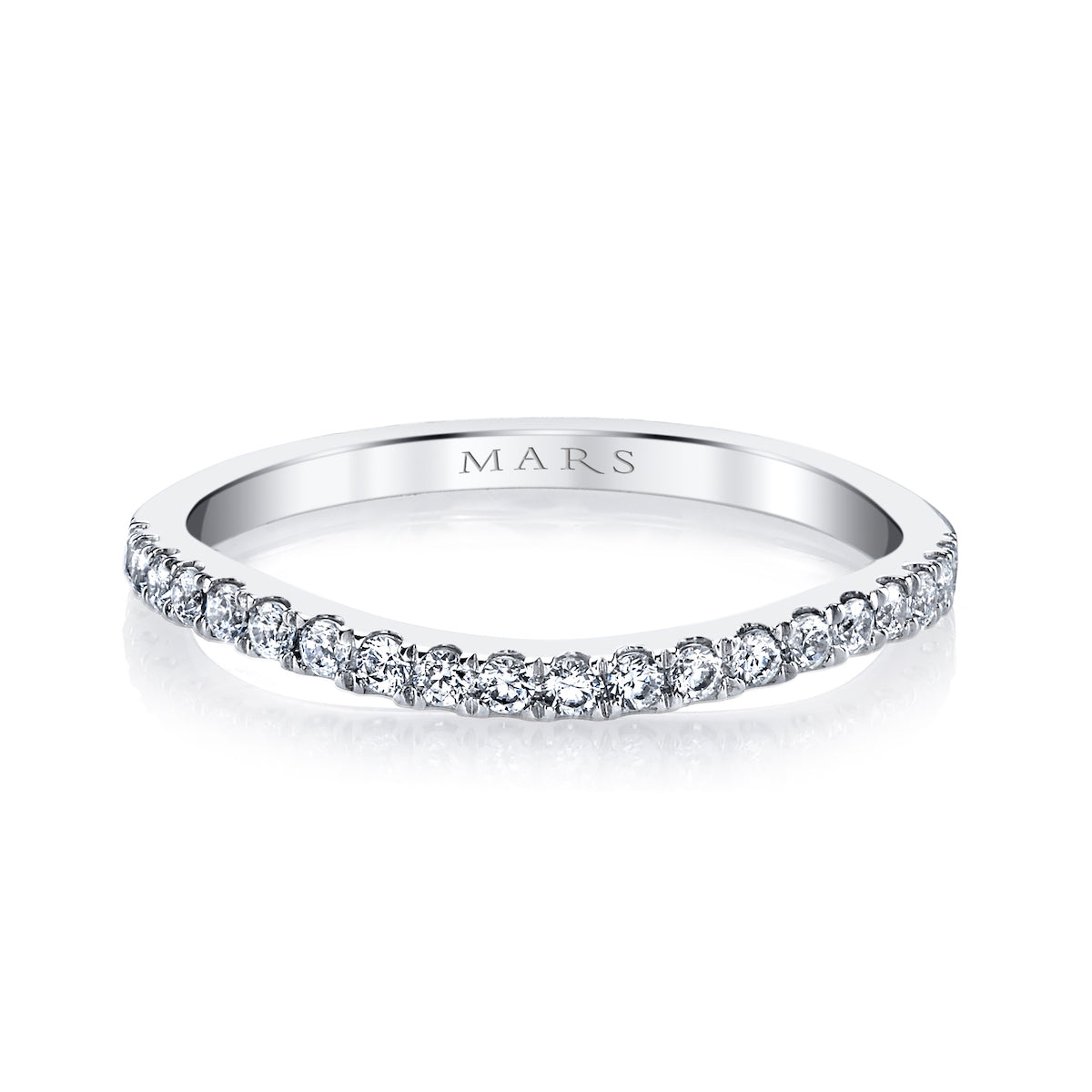 Mars Matching Wedding Band 14K White Gold