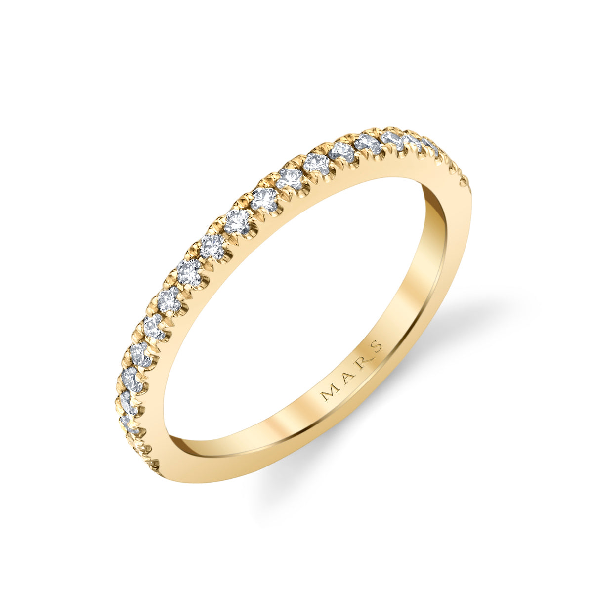 Mars Wedding Band 14K Yellow Gold