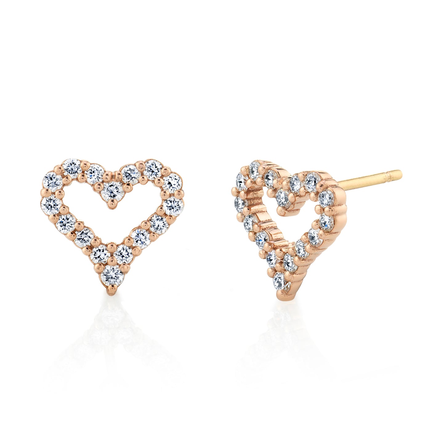 Diamond Heart Stud