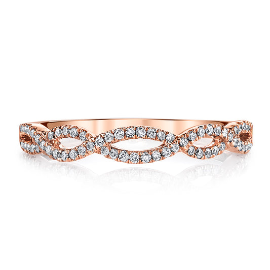 Mars Wedding Band 14K Rose Gold