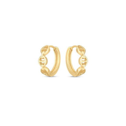 14K Oval Mariner Huggies