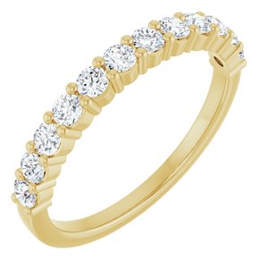 14K Yellow 5/8 CTW Natural Diamond Anniversary Band 122877:60066:P