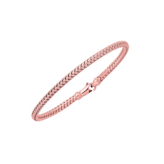 14K Rose Gold Thin Weaved Bangle