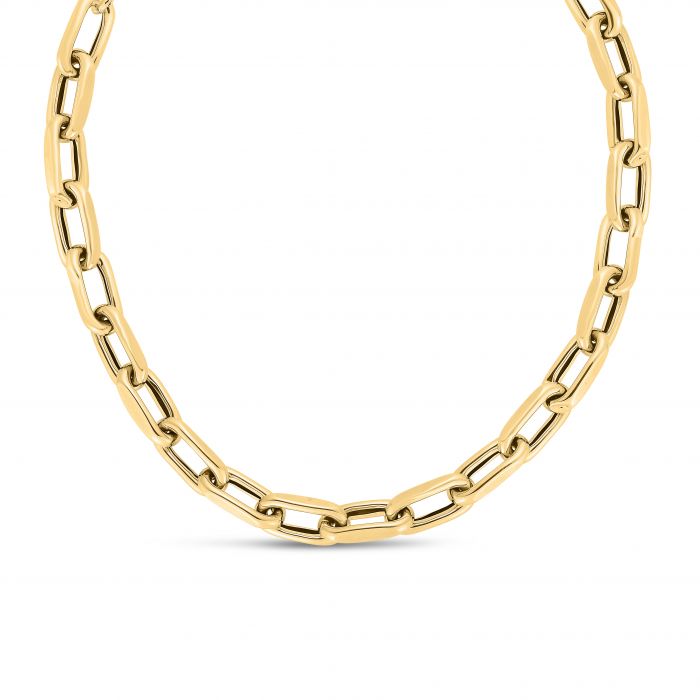 14K 9mm French Cable Fashion Link Chain Necklace